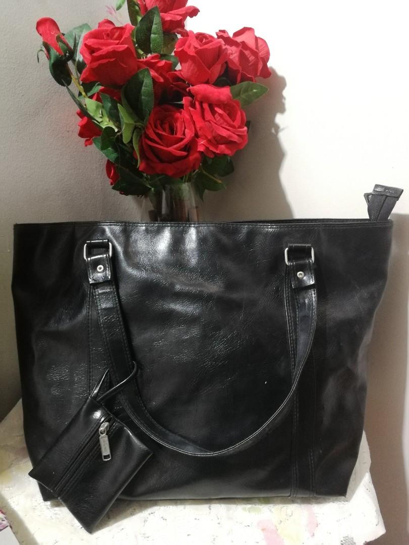 Beg Tangan Hitam Besar Luxury Bags Wallets On Carousell