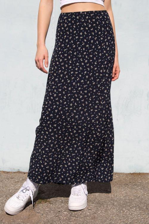 Long floral skirt brandy melville shop