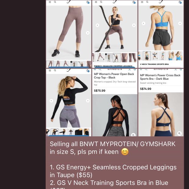 BNWT] Myprotein and Gymshark items 