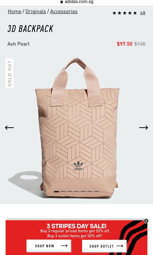BRAND NEW Never used with tag ADIDAS 3D Backpack