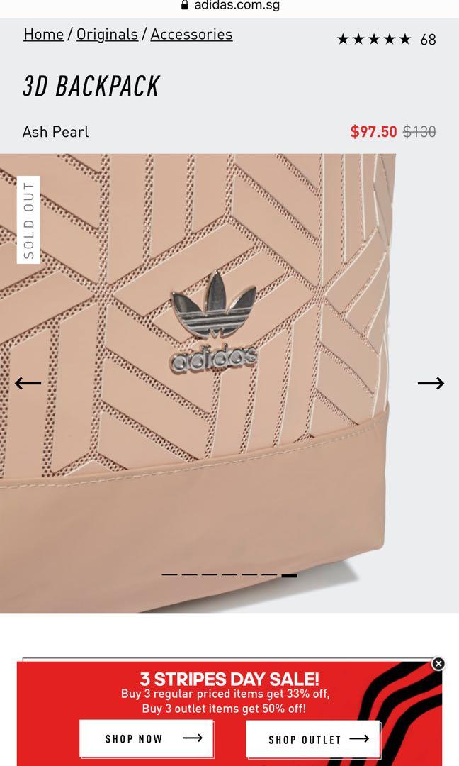 Adidas 3d top backpack pink