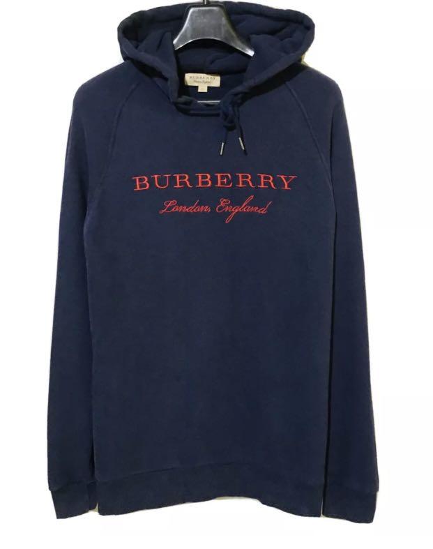 Burberry navy hoodie sweater jacket, Women's Fashion, Coats, Jackets and  Outerwear on Carousell