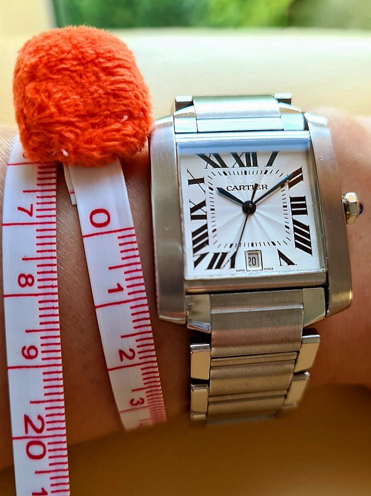 Cartier Tank Francaise 2302 Classic Silver Dial Date Automatic Ladies