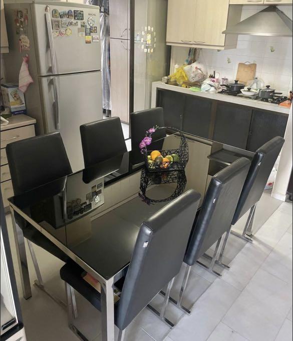 Cellini 6 Seater Dinning Table Furniture Home Living Furniture Tables Sets On Carousell