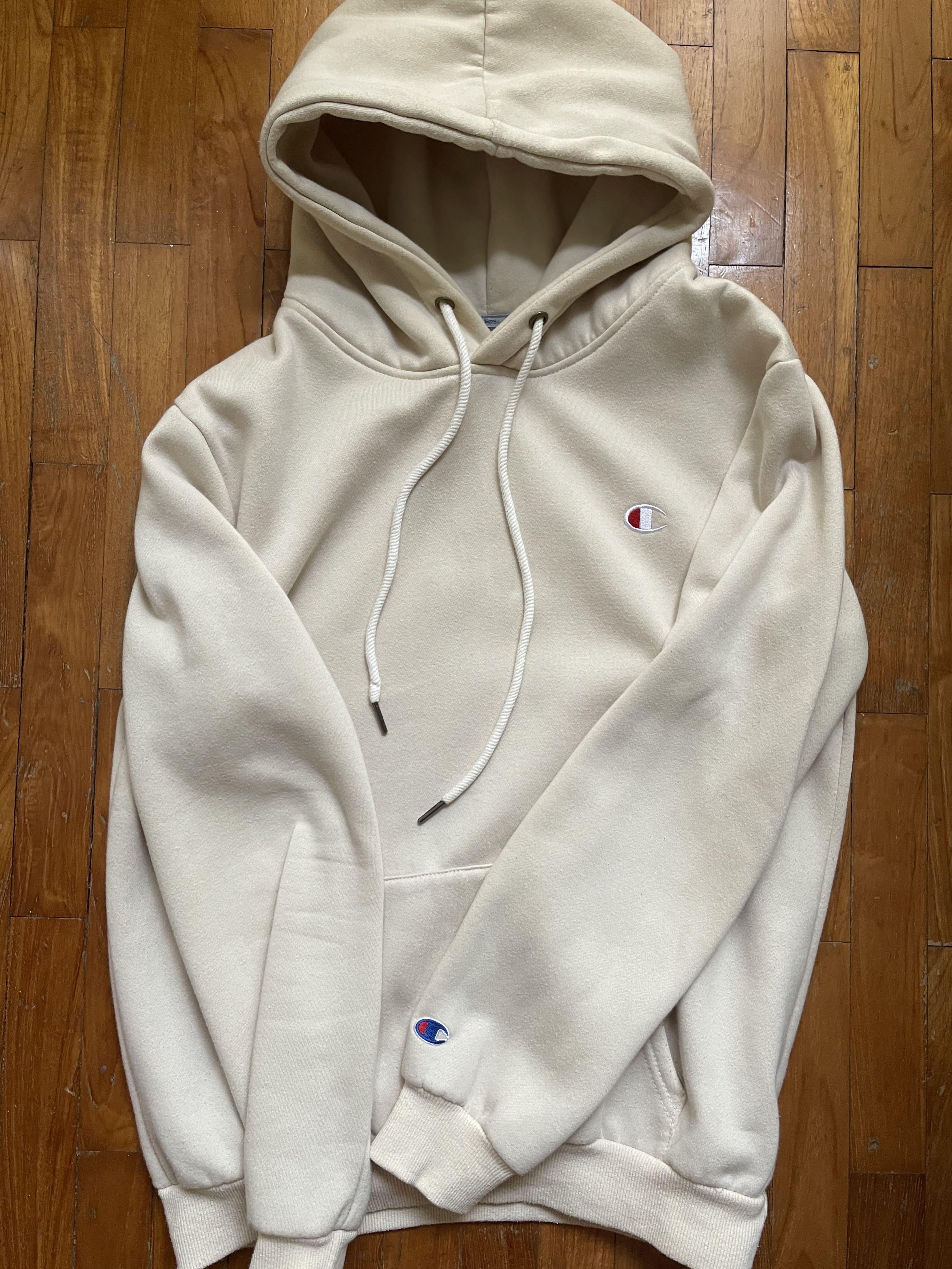 Champion hoodie mens cream new arrivals
