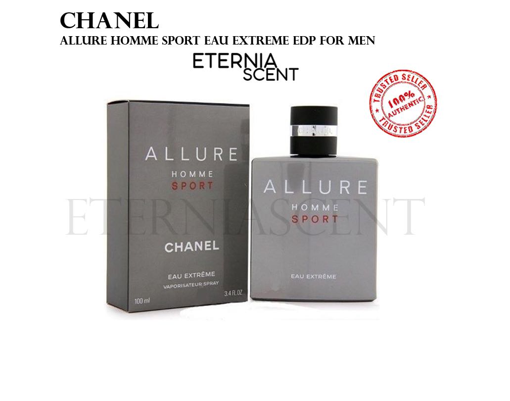 Chanel Allure Homme Sport Eau Extreme Edp For Men 100ml Brand New 100 Authentic Perfume Fragrance Scent Retail Price 196 Beauty Personal Care Fragrance Deodorants On Carousell