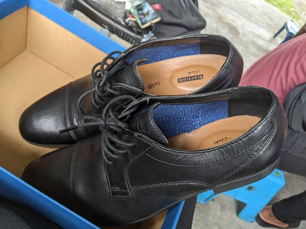 Clarks Conwell Cap Leather Formal Shoe Men s Fashion Footwear