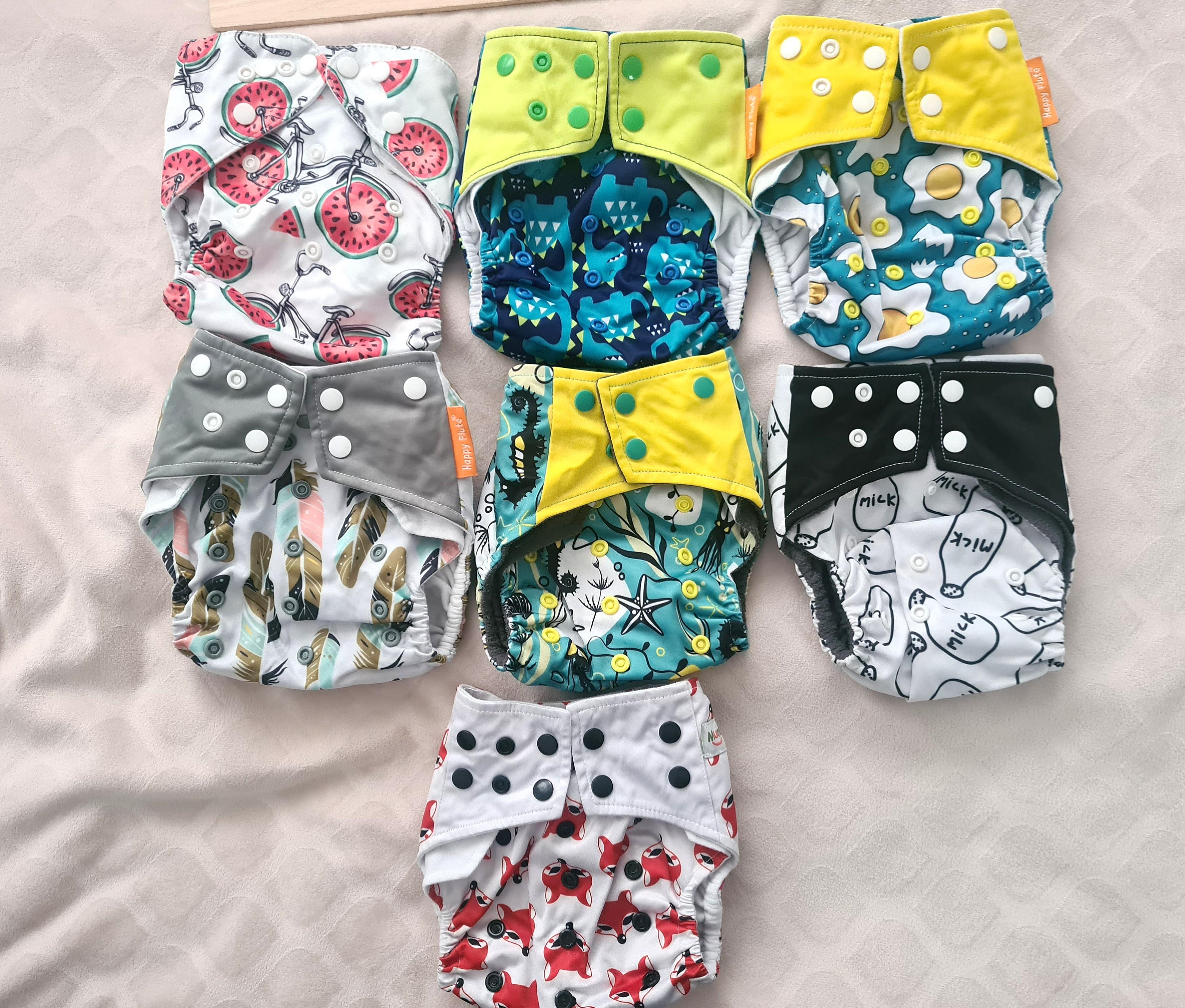 Cloth diapers 19 pcs, Babies & Kids, Bathing & Changing, Diapers & Baby