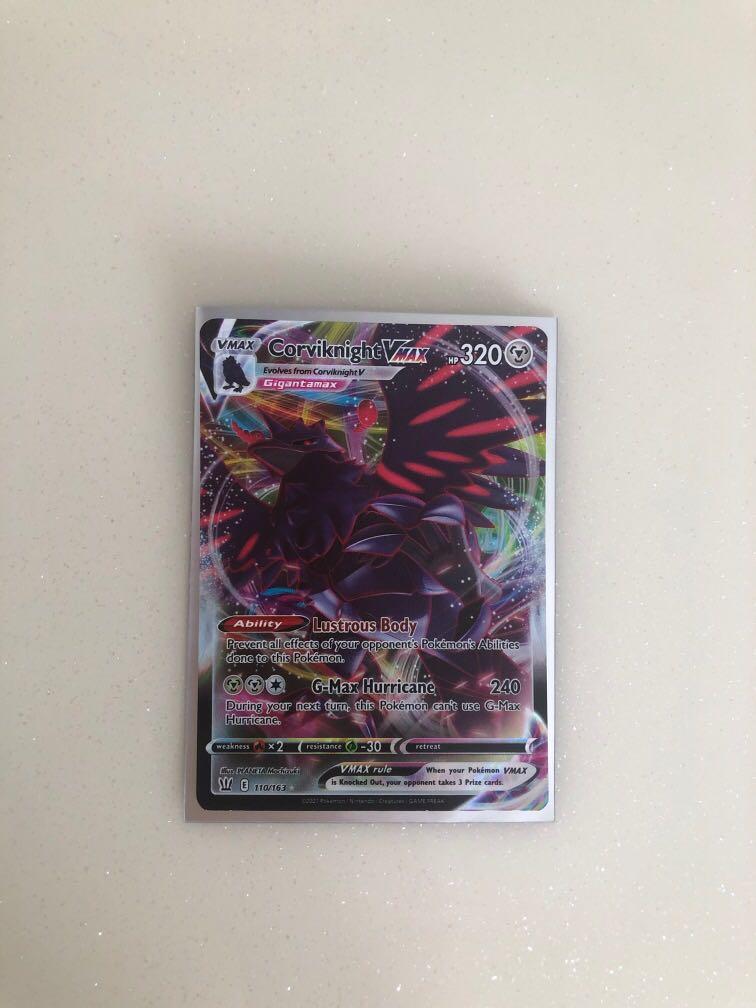 Corviknight vmax - pokemon tcg, Hobbies & Toys, Toys & Games on Carousell