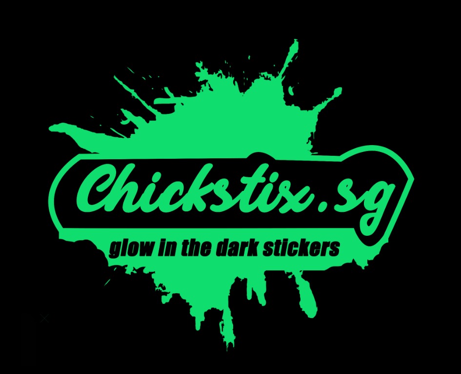 customise Glow in the dark vinyl decal stickers for laptop / cars ...