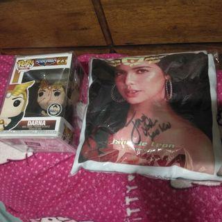 Darna metalic Version Signed by Ms. Jane De Leon with signed mini pillow