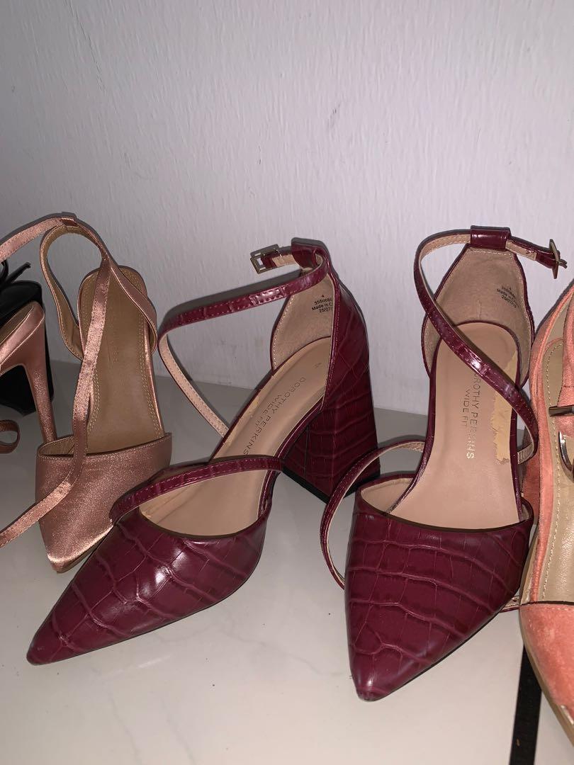 Dorothy perkins burgundy shoes online