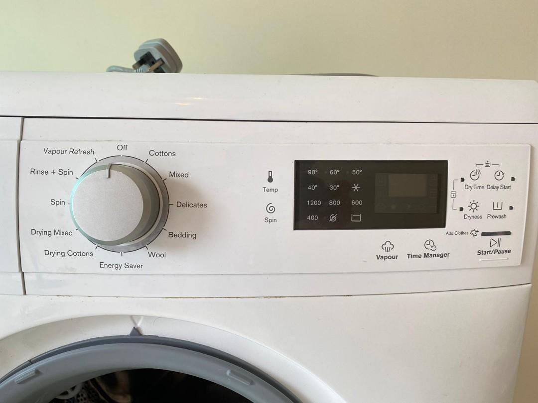 Electrolux 7.5/5kg Vapour Care Washer Dryer (Model EWW12746), TV