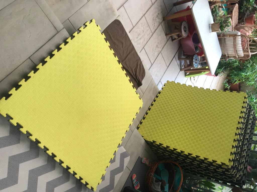 Exercise Martial Arts Mat 1 X 1 Metre Interlocking Squares 1 Inch Thick Sports Equipment Exercise Fitness Exercise Mats On Carousell
