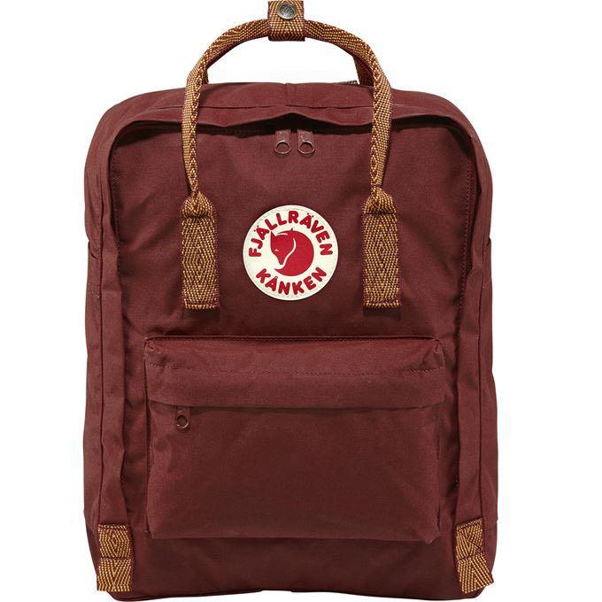 Fjallraven Kanken Ox-Red-Goose Eye Bagpack, Women's Fashion, Bags