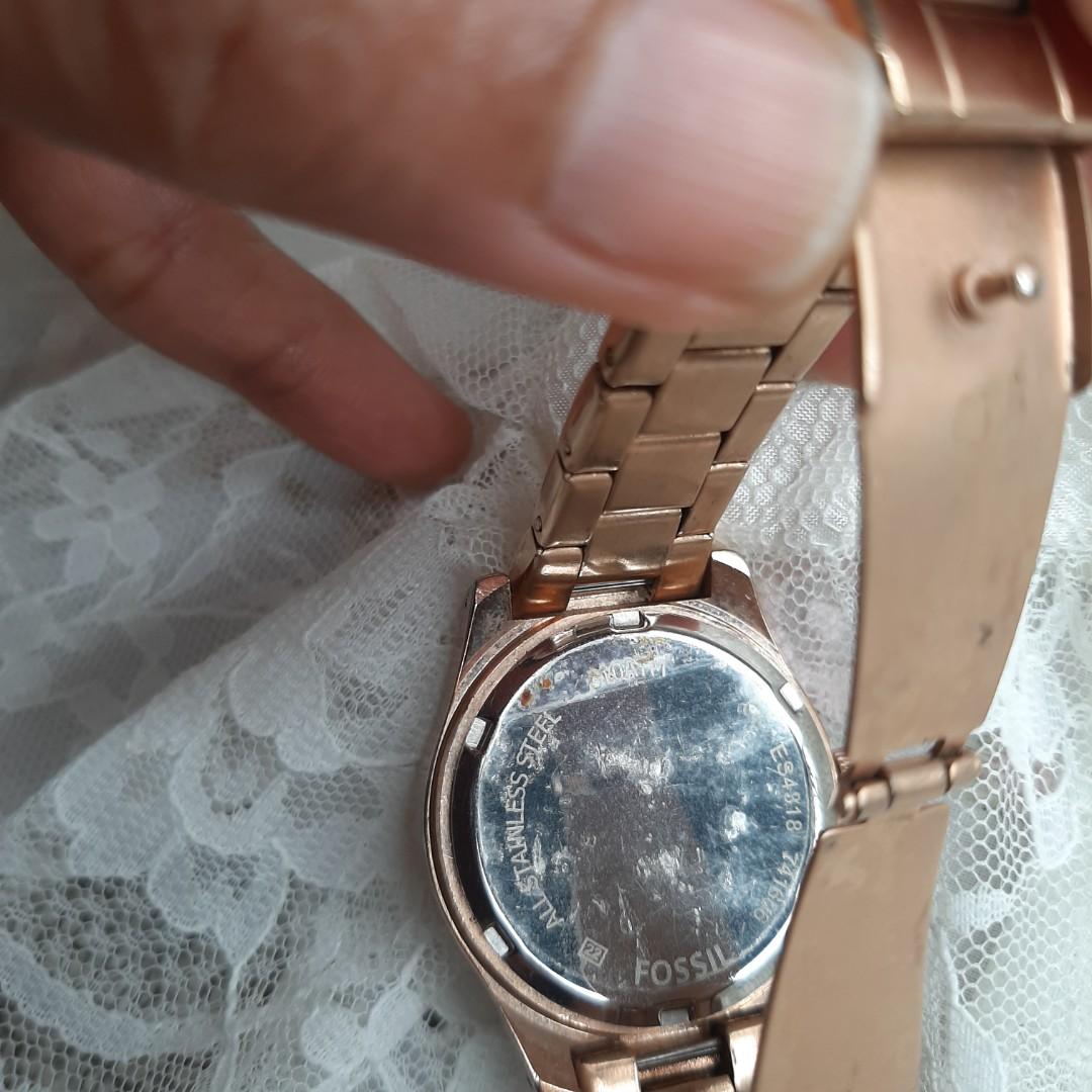 Fossil ES 4318 Rose Gold, Barang Mewah 