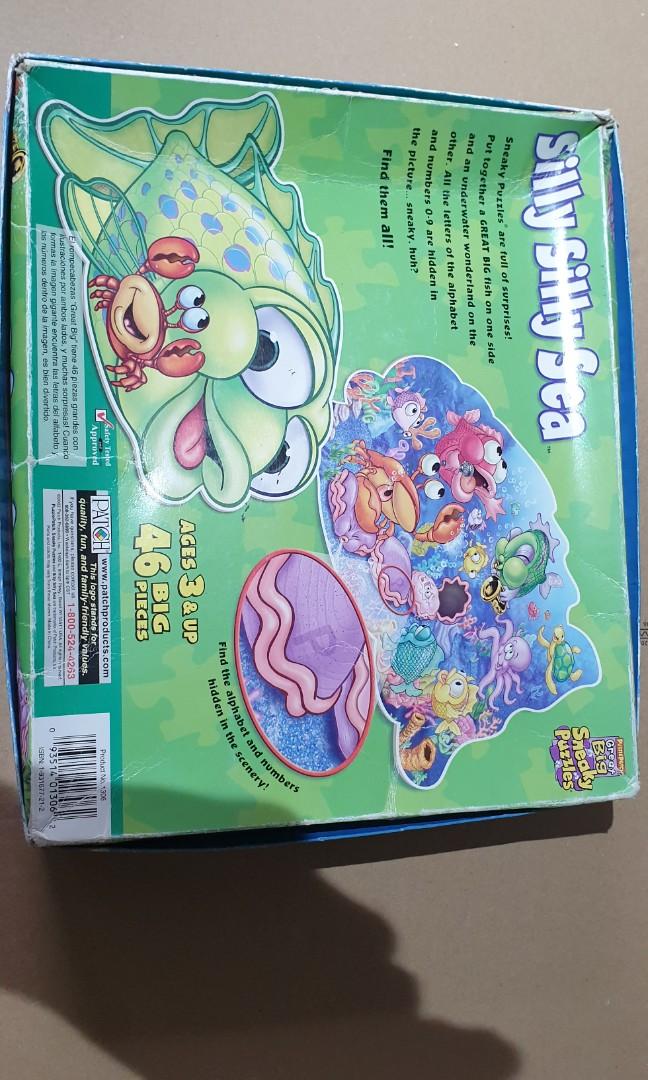 Puzzle Patch Great Sneaky Puzzles Silly Silly Sea 46 Piece 2 Sided