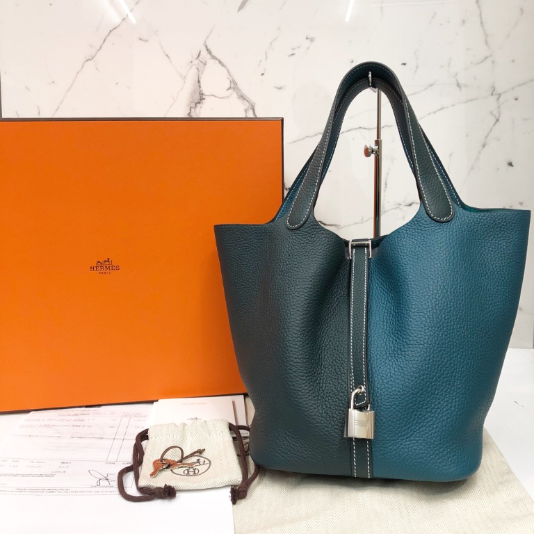 HERMES 2021 Picotin Lock 18 Vert Cypres Clemence GHW *New - Timeless  Luxuries