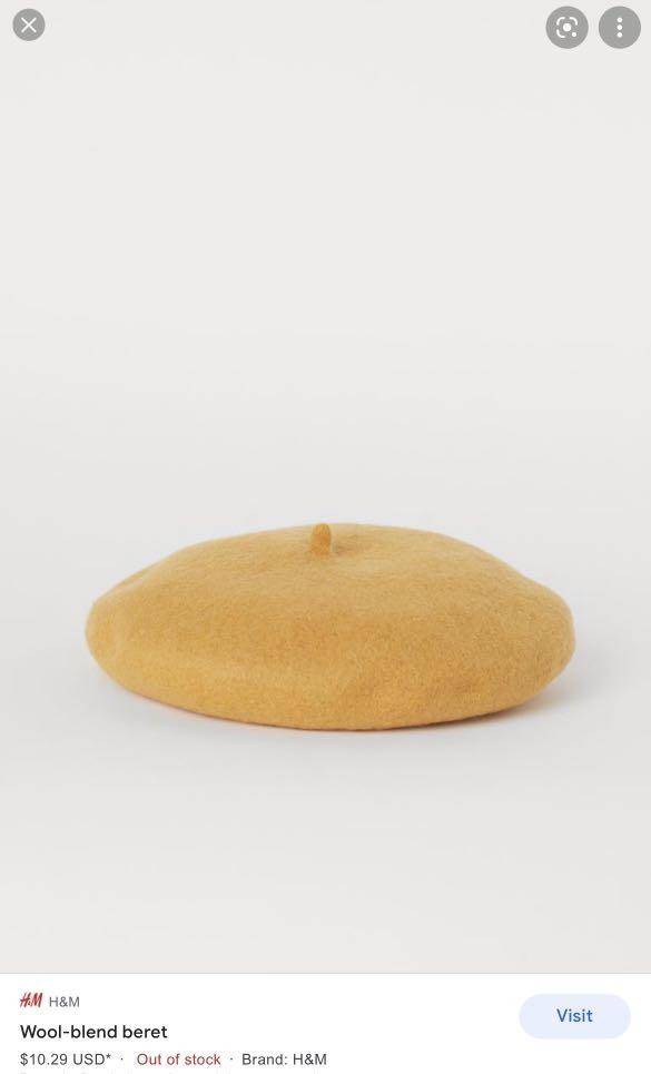 H&m yellow beret shop