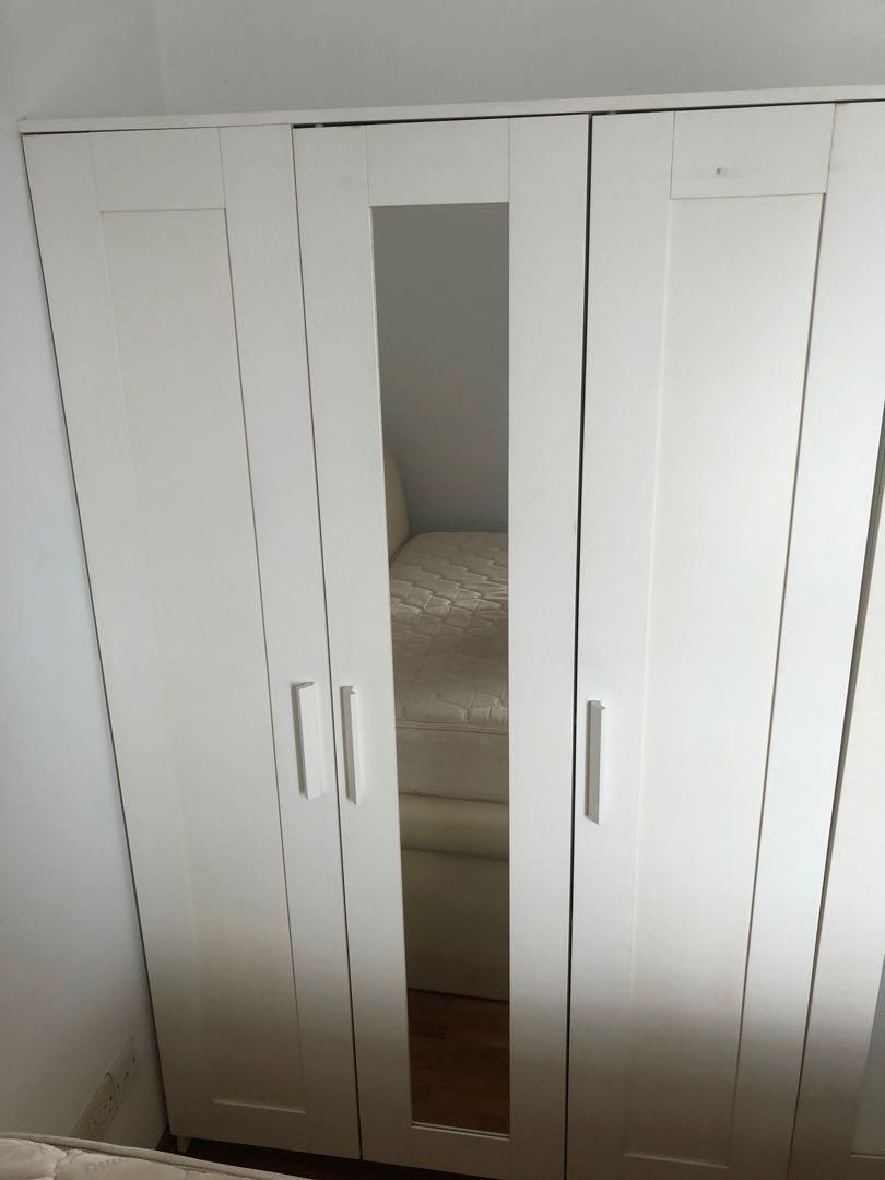 IKEA Brimnes 3 door wardrobe, Furniture & Home Living, Furniture