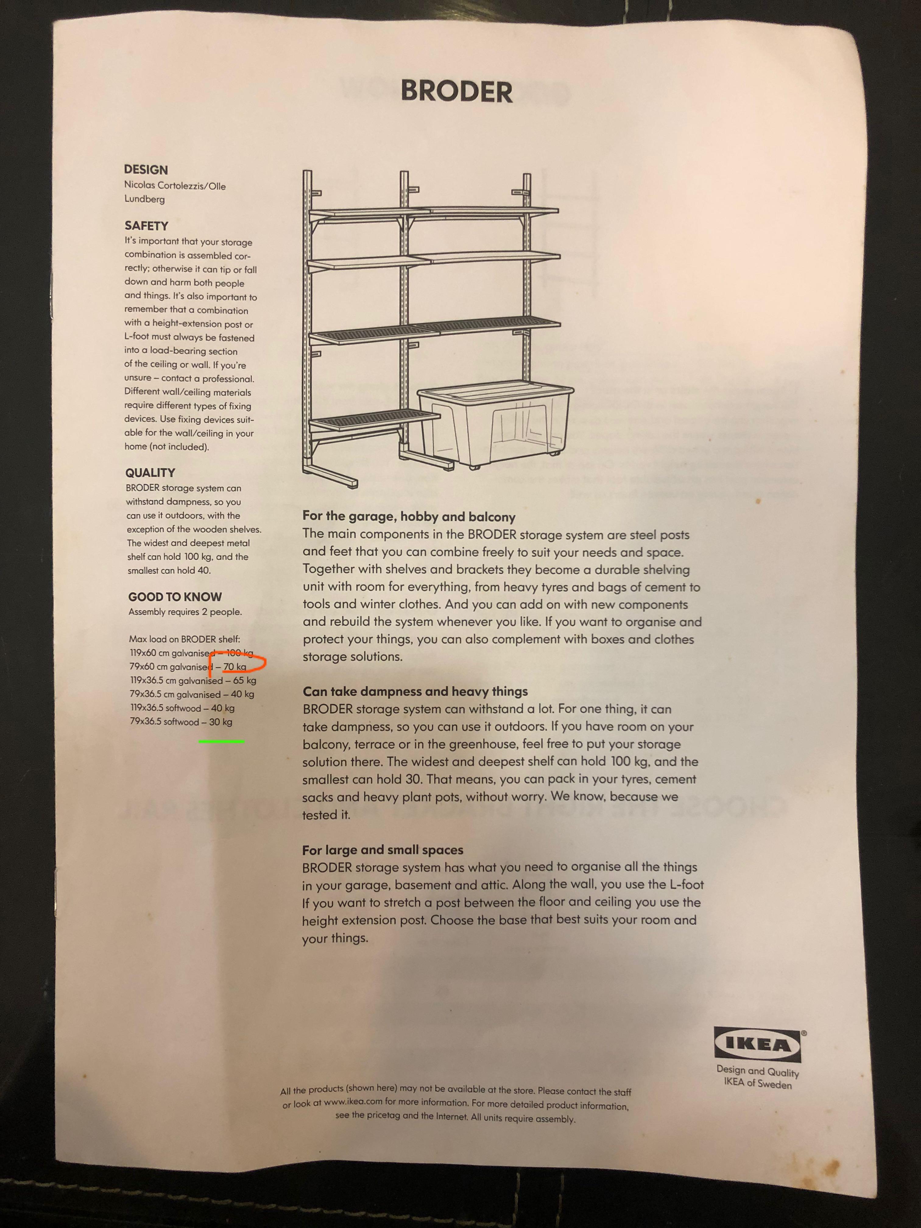 IKEA Broder storage rack, Furniture & Home Living, Furniture, Shelves