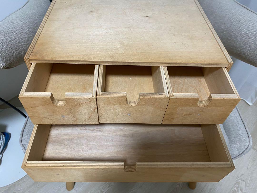 Ikea Moppe Wooden storage box, Furniture & Home Living, Furniture