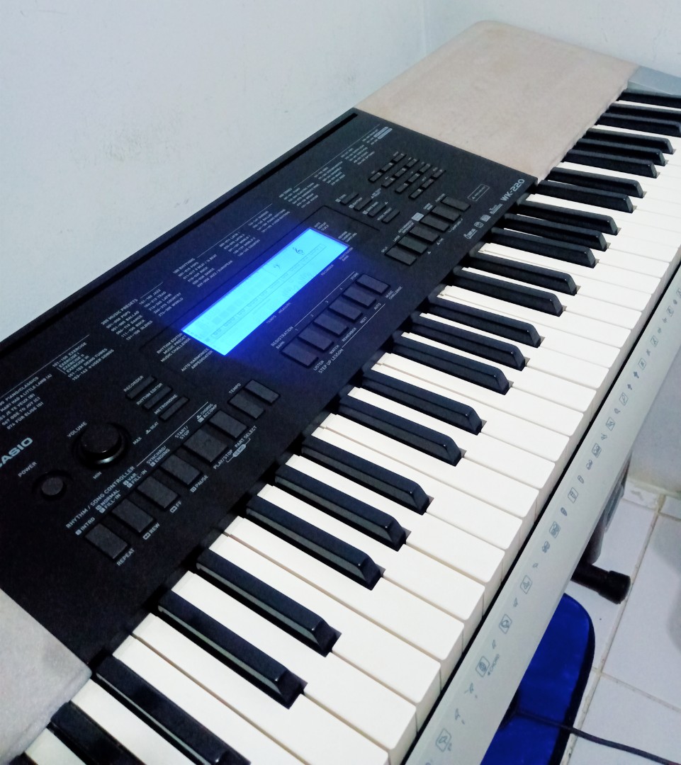 CASIO WK-220 76鍵盤 電子ピアノ - 楽器