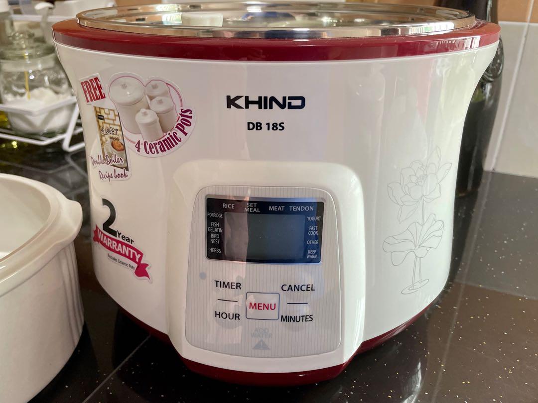 Khind DB32N Double Boiler Anshin Double Boiler 1 Ceramic Pot 32L 3