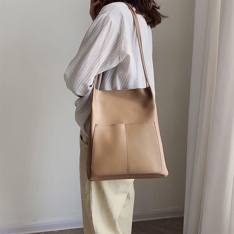 Korean leather tote bag Sale