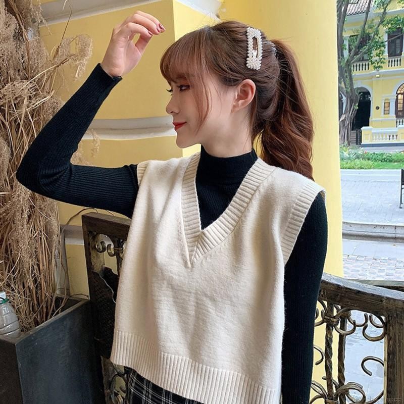 Korean knit vest online