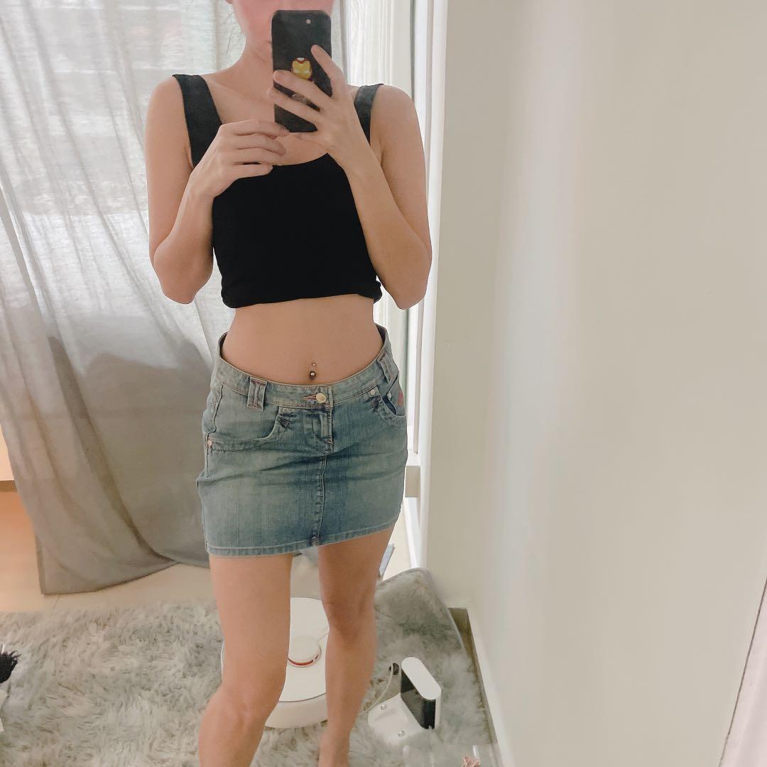 Levis denim store skirt pink