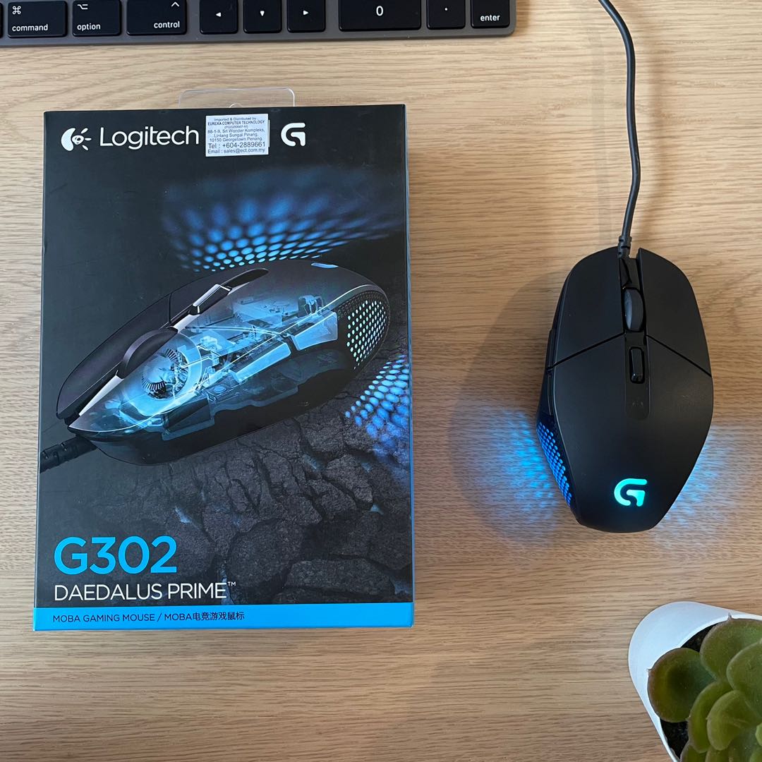 Vind bruge udvikling Logitech G302 Daedalus Prime MOBA Gaming Mouse, Computers & Tech, Parts &  Accessories, Mouse & Mousepads on Carousell