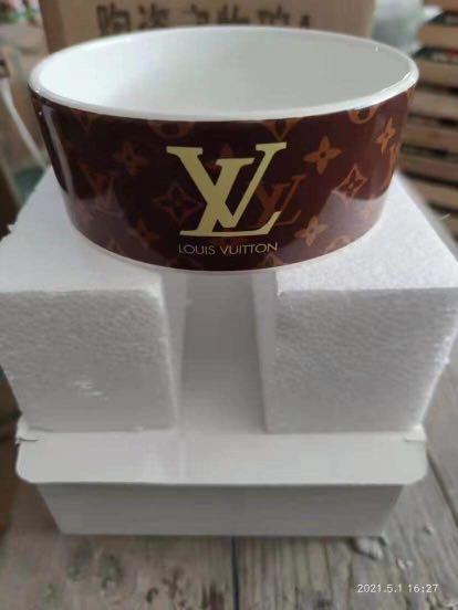 Louis Vuitton & Gucci Dog Bowl, Luxury, Accessories on Carousell