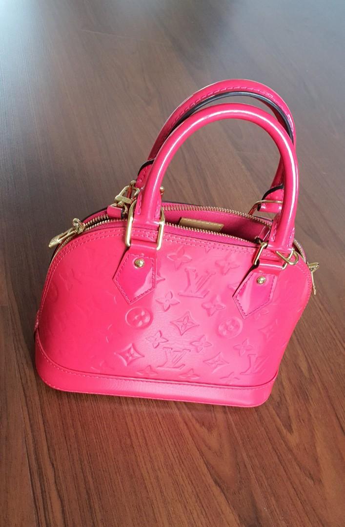 Louis Vuitton Alma BB Hot Pink, Women's Fashion, Bags & Wallets