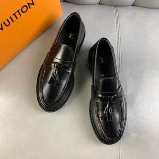 Louis Vuitton red loafers, Luxury, Apparel on Carousell