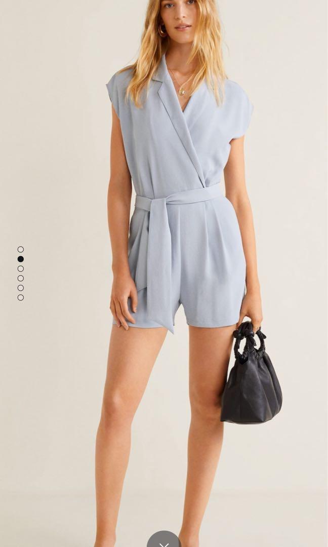 Mango wrap short jumpsuit store