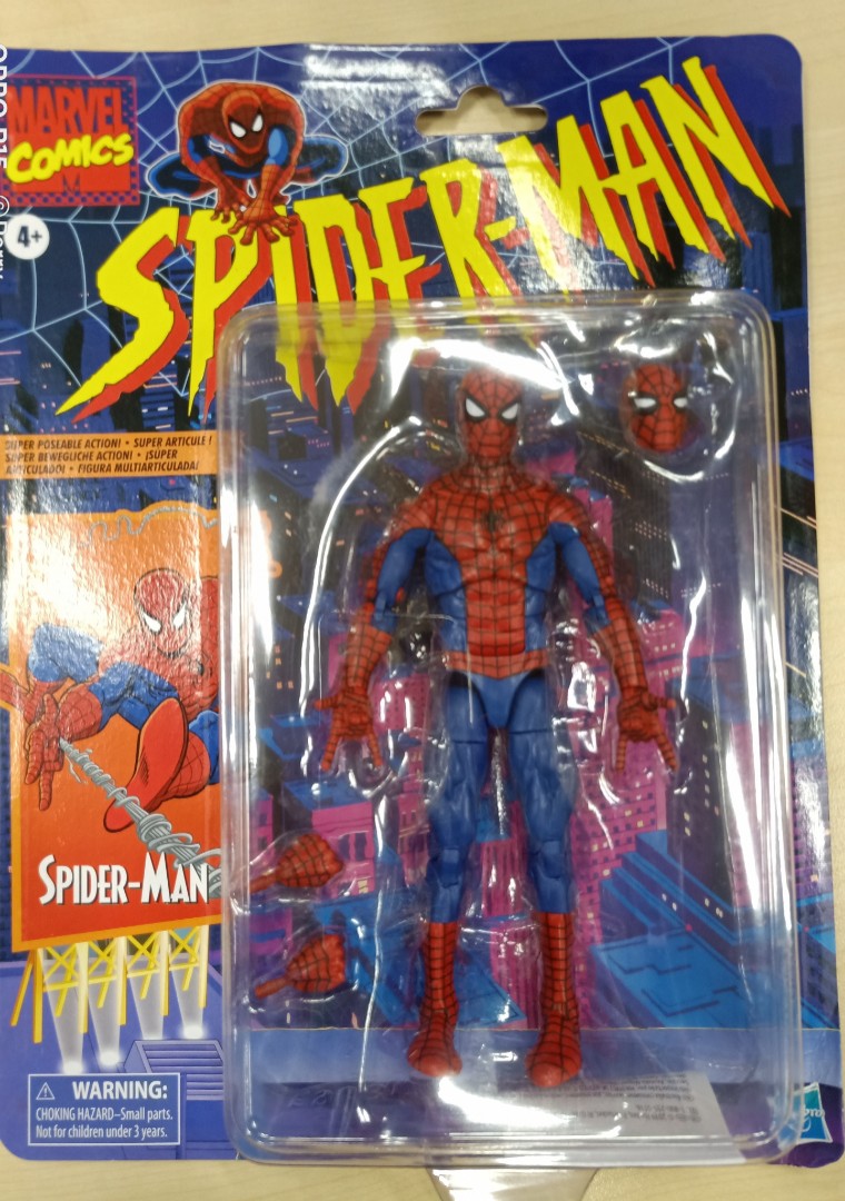 Marvel Legends Spiderman Retro Action Figure, Hobbies & Toys, Toys & Games  on Carousell