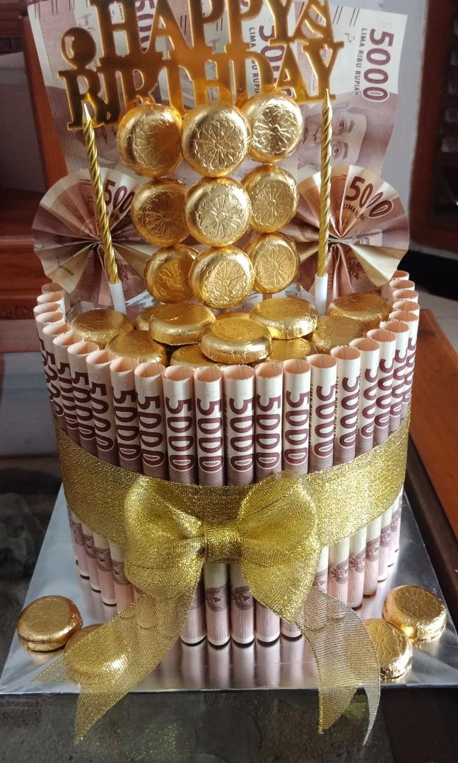 Money Cake 250rb Desain Kerajinan Tangan Barang Aksesoris Kerajinan Di Carousell