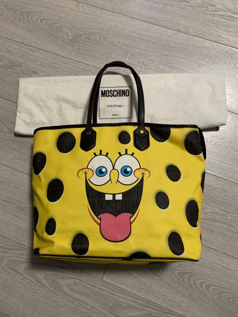 Moschino leather tote discount