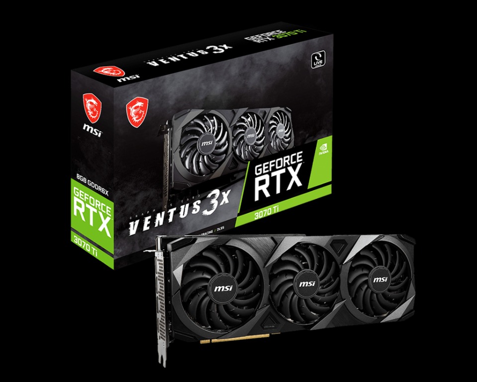 動作確認済み MSI GeForce RTX 3070 Ti VENTUS 3X 8G OC - パーツ