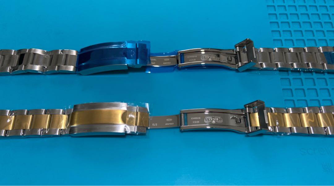 NEW STOCKS 20mm Stainless Steel and Half Gold Glidelock Clasp Brushed and Polished Bracelet
