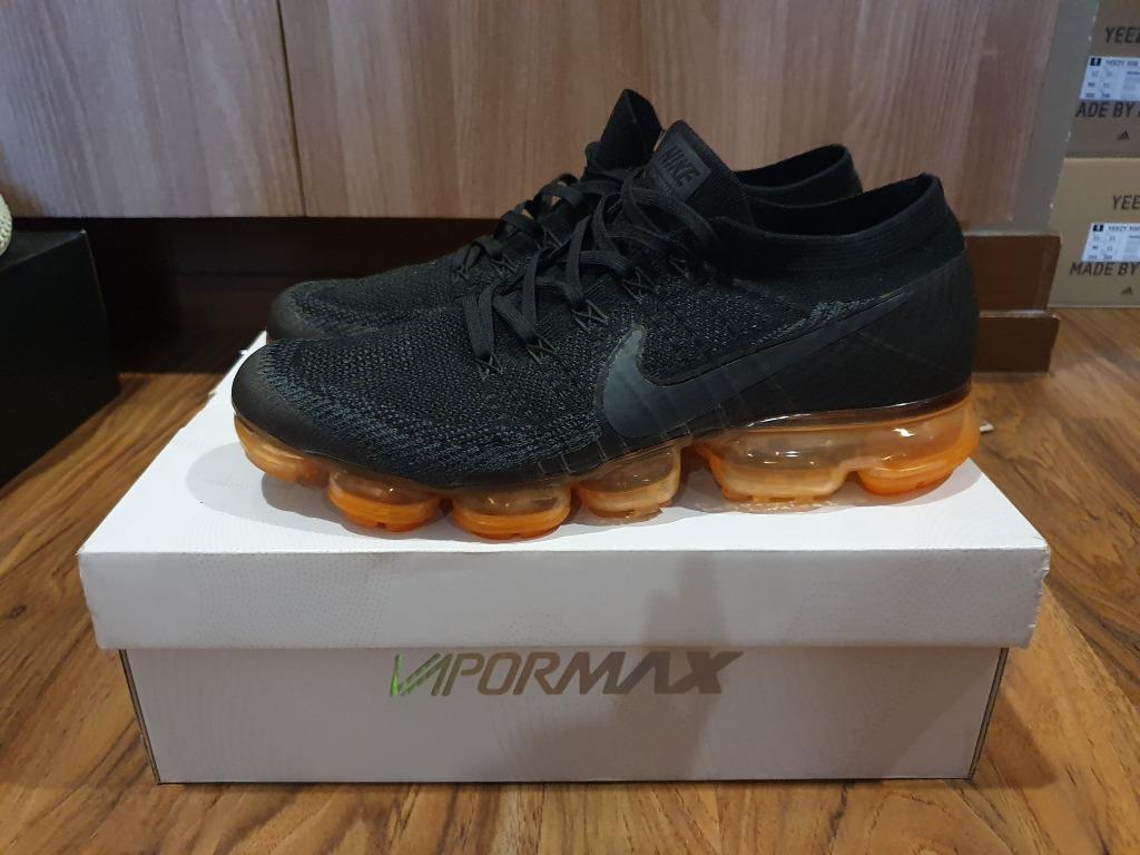 Nike vapormax black orange shop