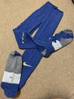 Nike FFF Blue Dri Fit Thigh High Soccer Socks LARGE