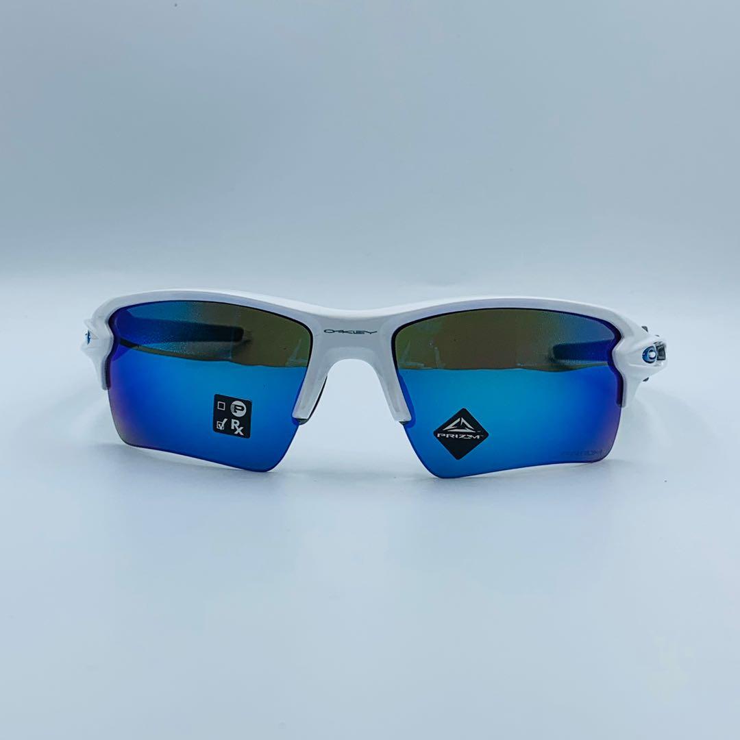 Oakley Flak 2.0 XL Polished White Prizm Sapphire
