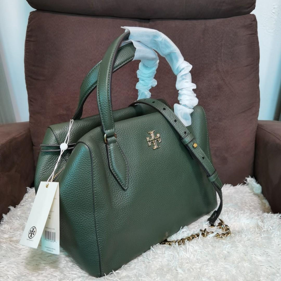 Kira pebbled leather satchel top