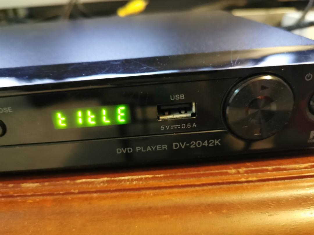 Pioneer DV2042K DVD Player, TV & Home Appliances, TV & Entertainment, BluRay & Media Players