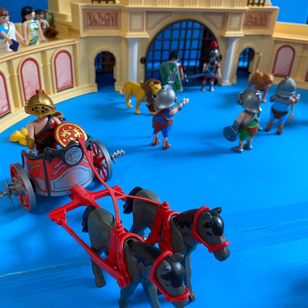 Figurines PLAYMOBIL Romains - Lot Gladiateur (Sets 4270, 5824, 5837, 5838) - Occasion