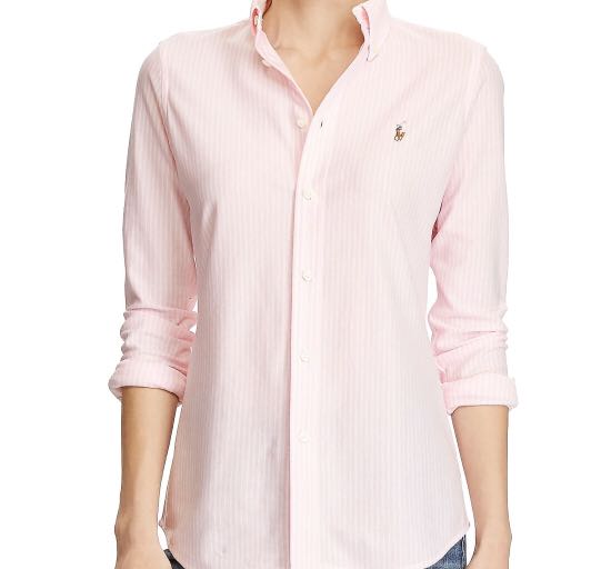 Polo Ralph Lauren Women's Long Sleeve Stripe Shirt, Men's Fashion, Tops &  Sets, Tshirts & Polo Shirts on Carousell