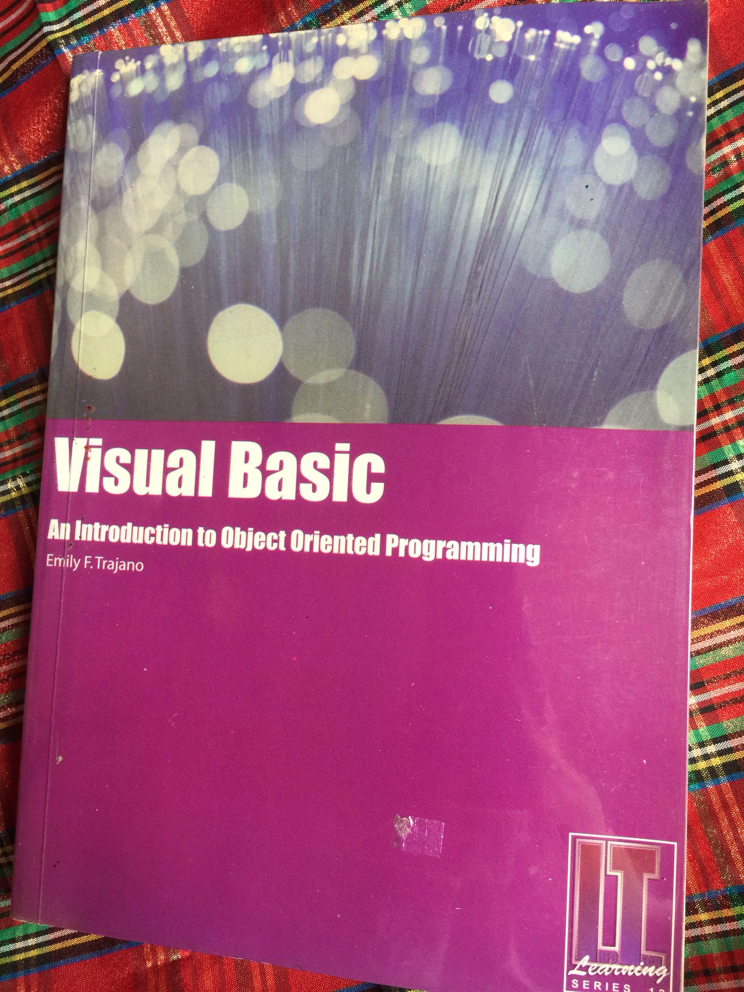 Programming Book • Visual Basic (P150From300) (Category: Textbooks) located in Mandaluyong City. Submitted by jennyitems (Listing ID 1095234058, Image 1). Description: .