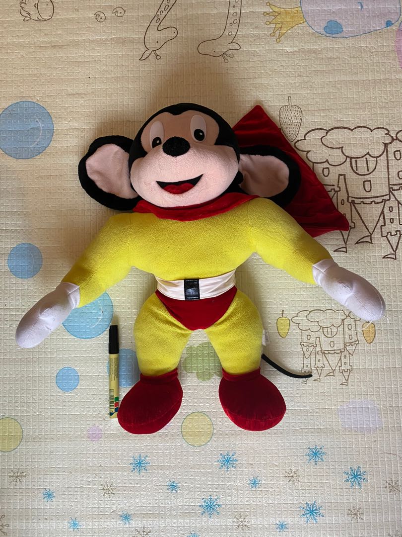 RARE VINTAGE Mighty Mouse plush Hobbies Toys Collectibles